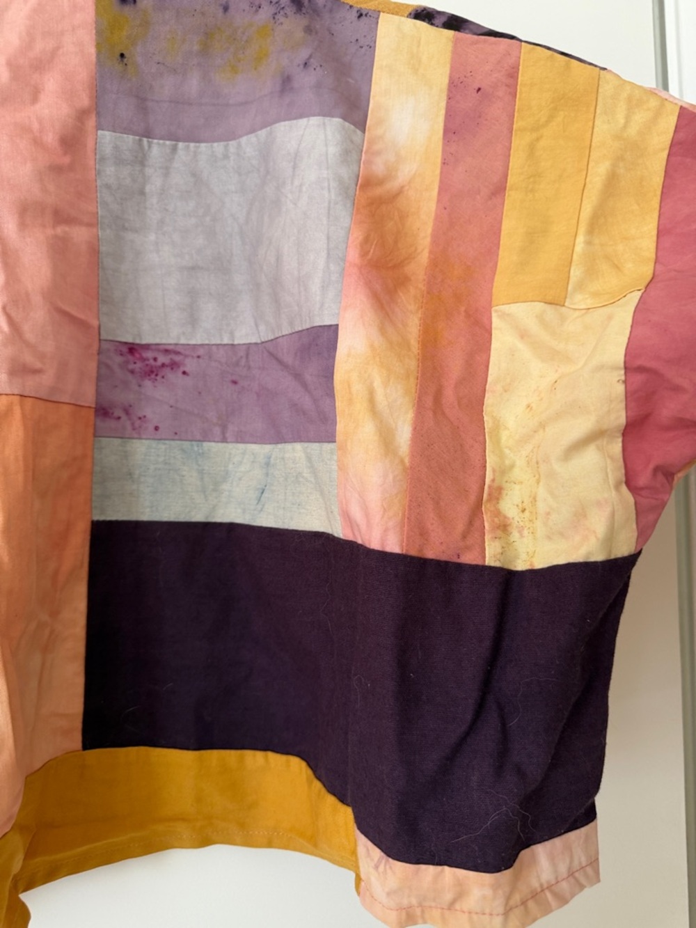 Free People Multicolor Patchwork Button-Down Shirt Medium 100% Cotton - Picture 5 of 7